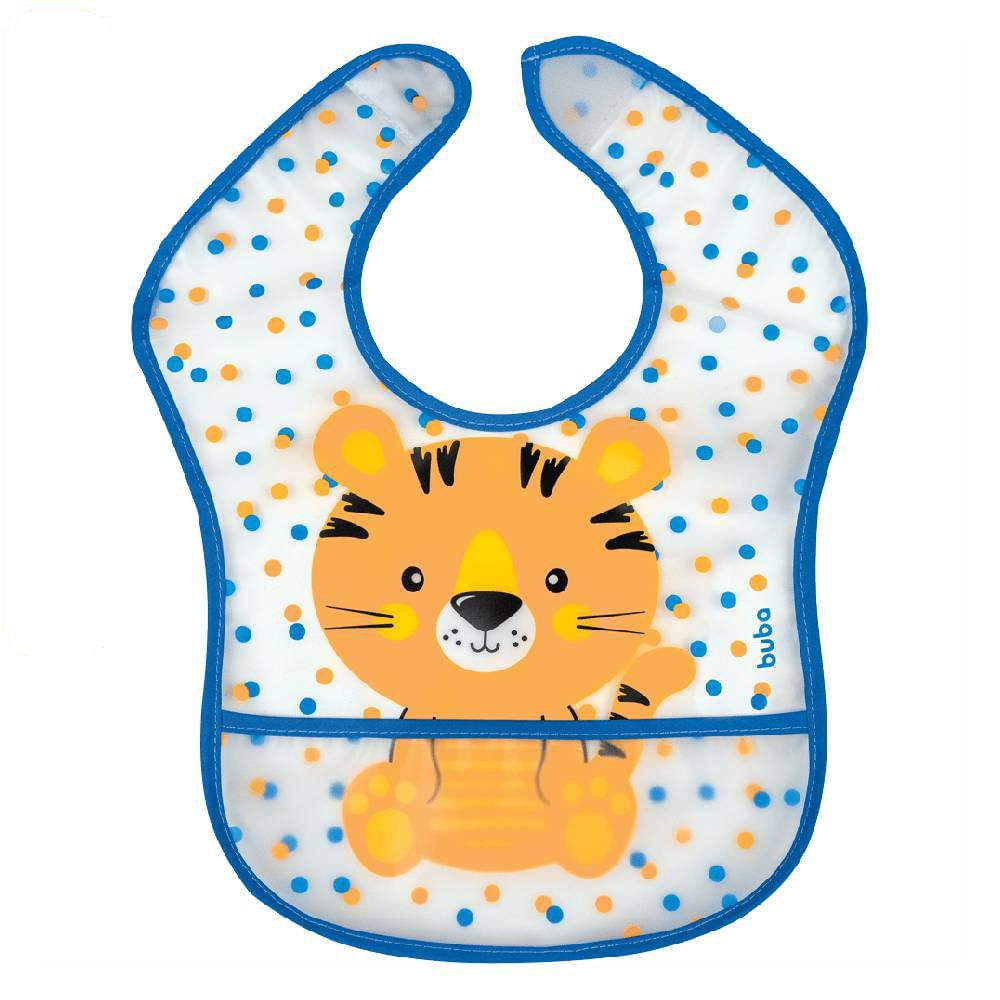 Babador Com Bolso Impermeável Tigrinho Buba