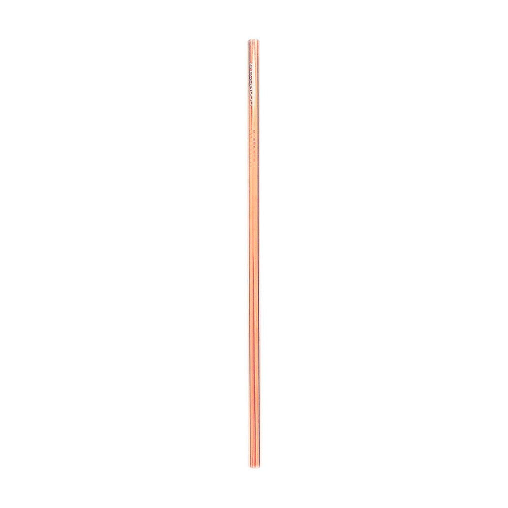 Canudo de Inox Bronze Reto Reutilizável 8mm