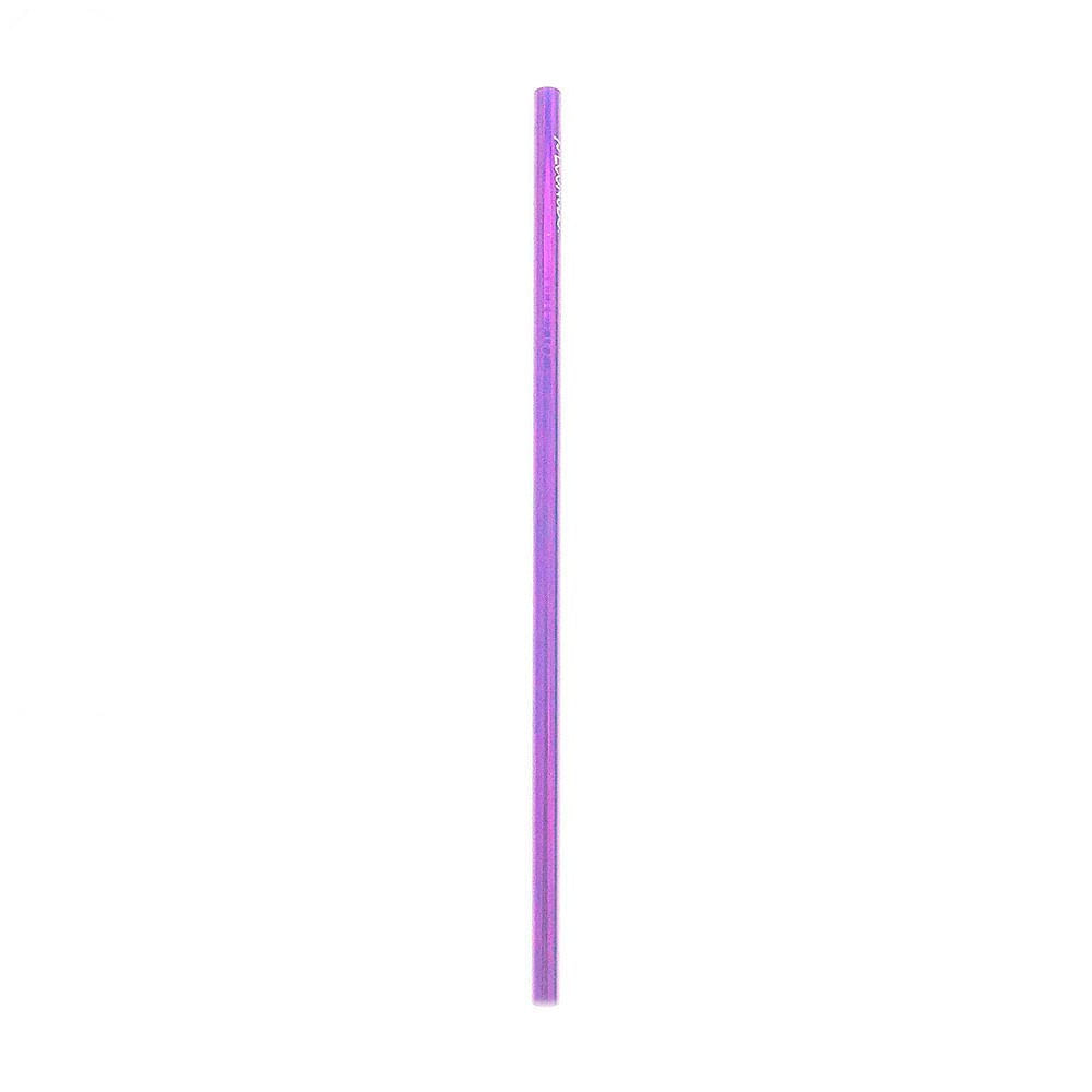 Canudo de Inox Roxo Reto Reutilizável 8mm