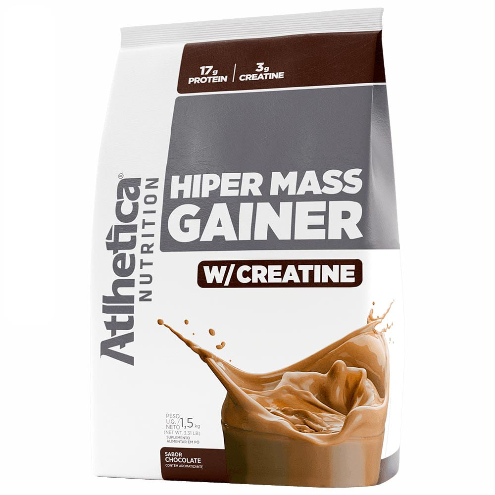 Hiper Mass Gainer W/ Creatine (SC) Atlhetica Nutrition Chocolate 1,5kg