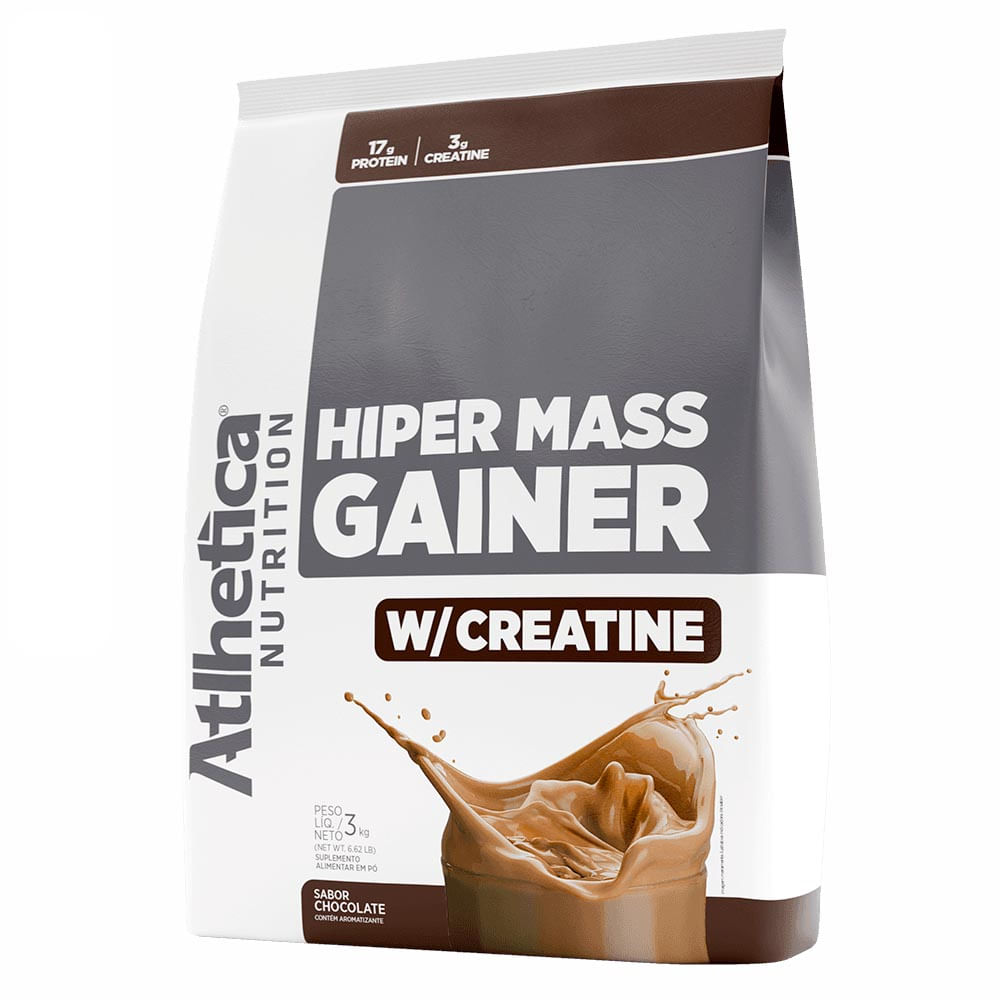 Hiper Mass Gainer W/ Creatine (SC) Atlhetica Nutrition Chocolate 3kg
