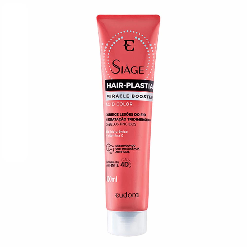 Tratamento Capilar Eudora Siàge Hair-Plastia Miracle Booster Acid Color 100Ml