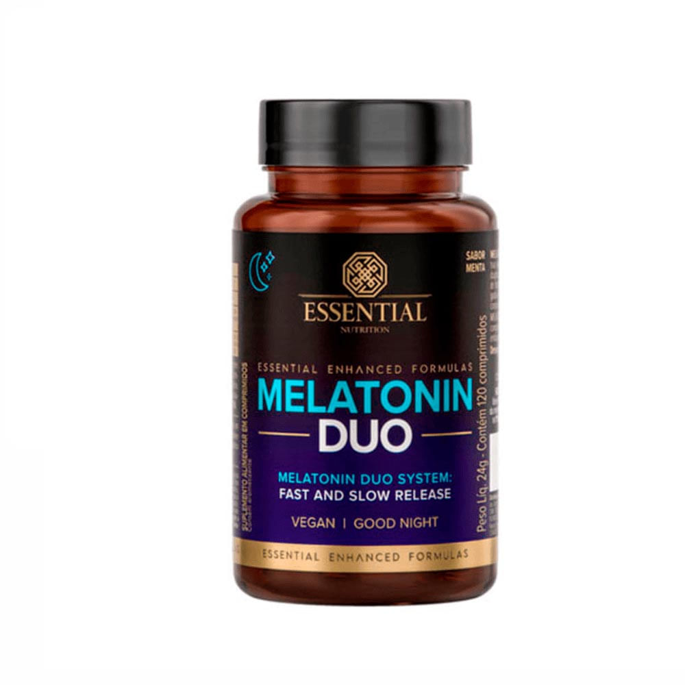 Melatonin Duo Menta Essential Nutrition 120 Cápsulas