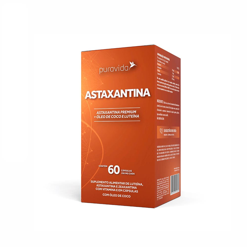 Astaxantina Pura Vida 60 Cápsulas