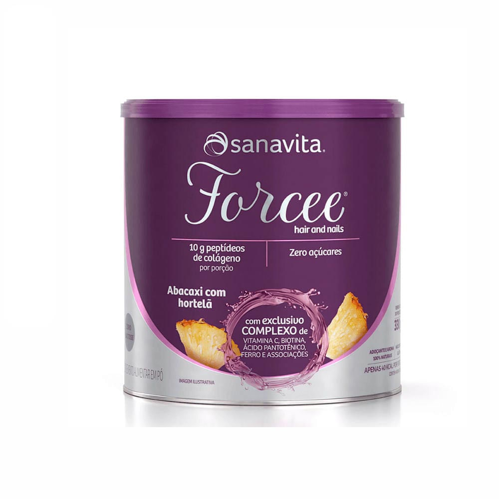 Suplemento Alimentar Sanavita Forcee Hair And Nails Abacaxi 330g