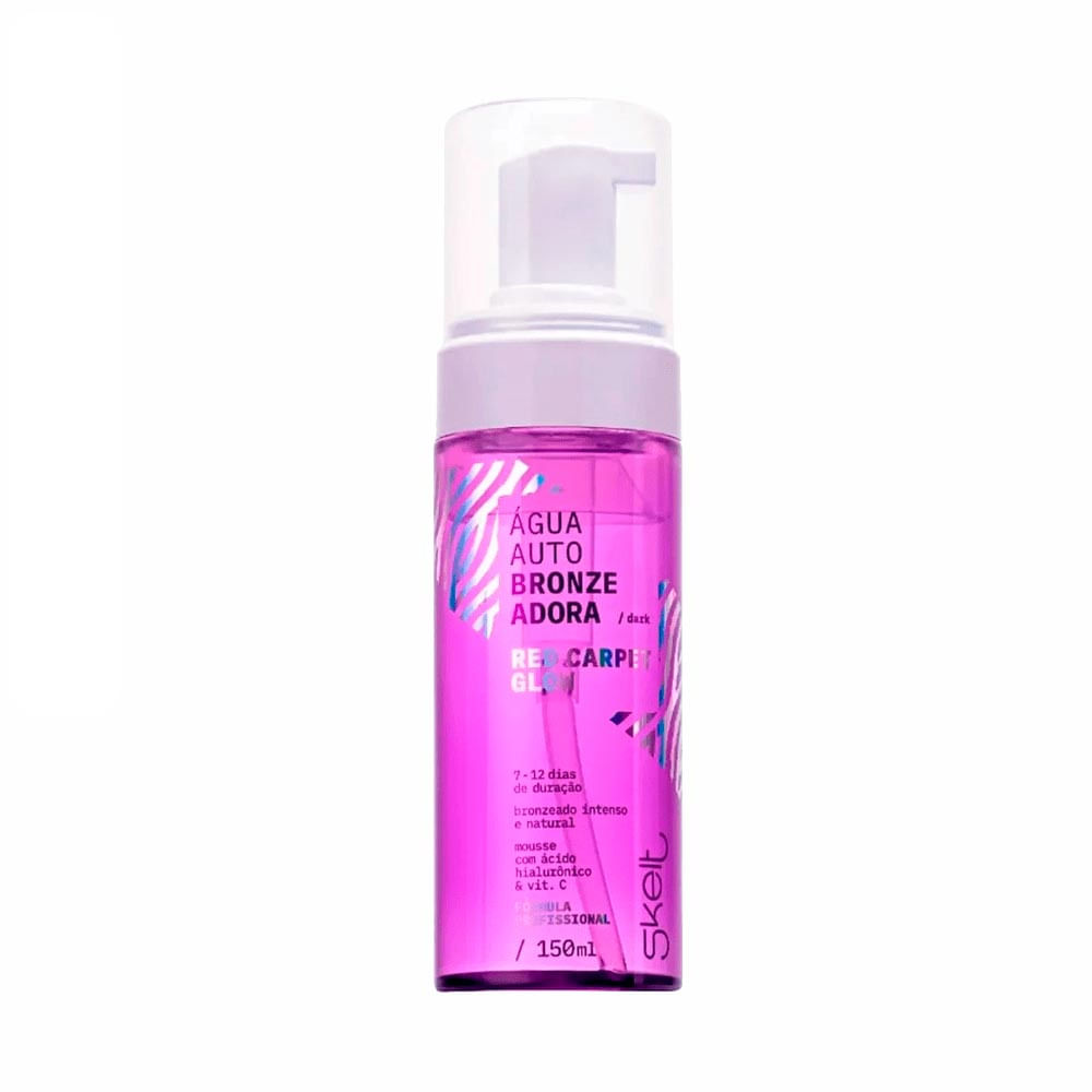 Água Auto Bronzeadora Skelt Red Carpet Glow Dark 150Ml