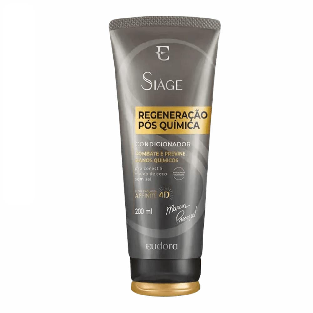 Condicionador Eudora Siàge Expert Regeneracão Pós Química 200Ml