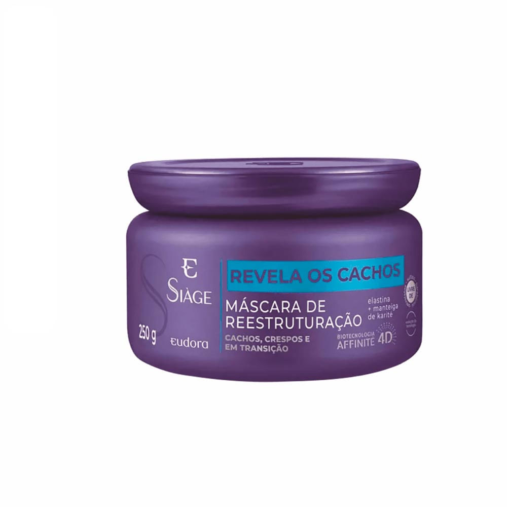 Máscara Capilar Eudora Siàge Reset Revela Cachos 250ml
