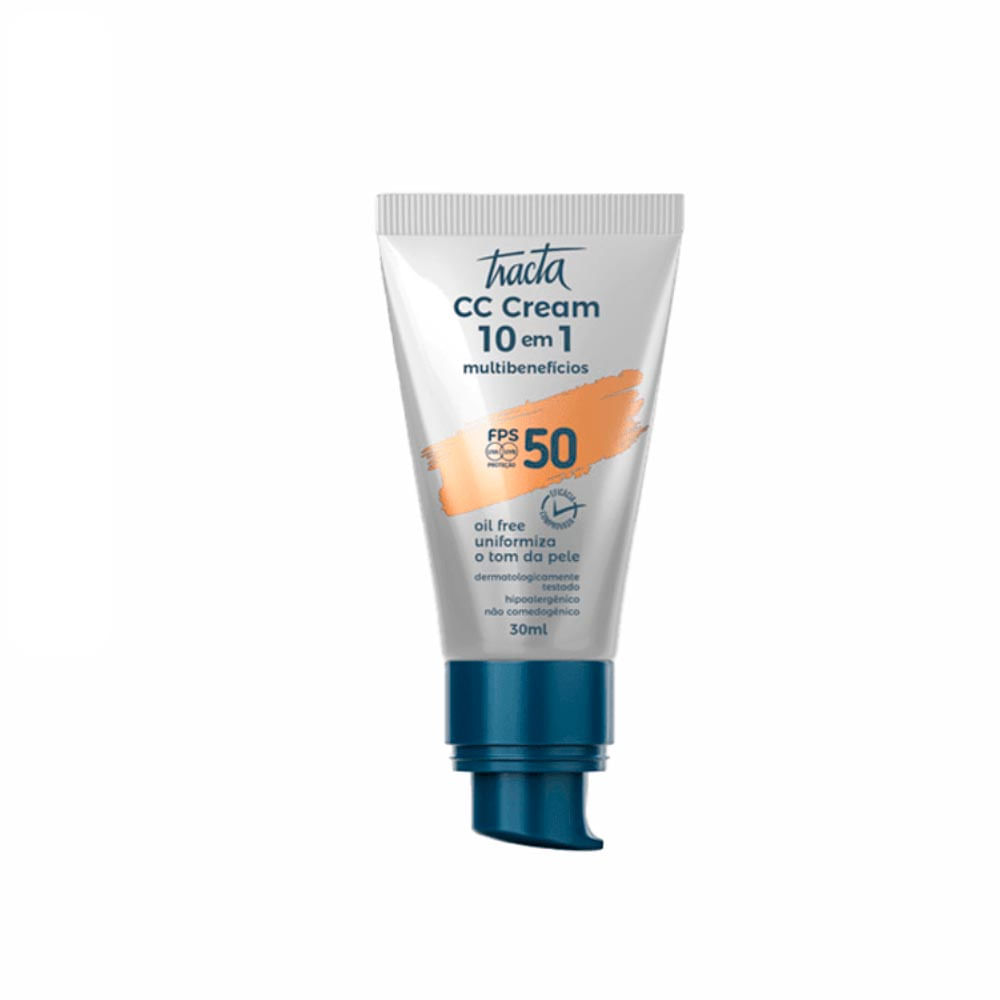 CC Cream Tracta 10 Em 1 Multibenefícios FPS50 Cor 02 30Ml