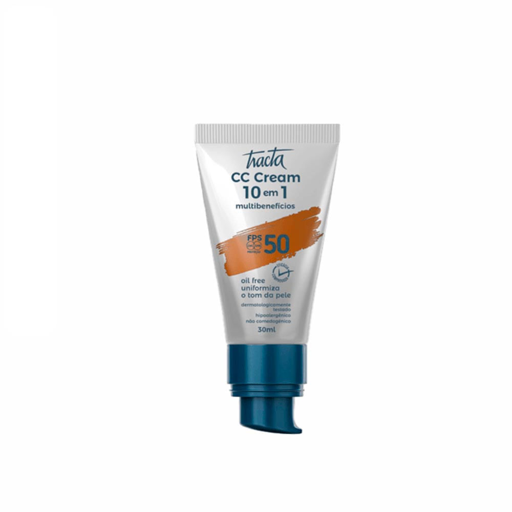 CC Cream Tracta 10 Em 1 Multibenefícios FPS50 Cor 05 30Ml