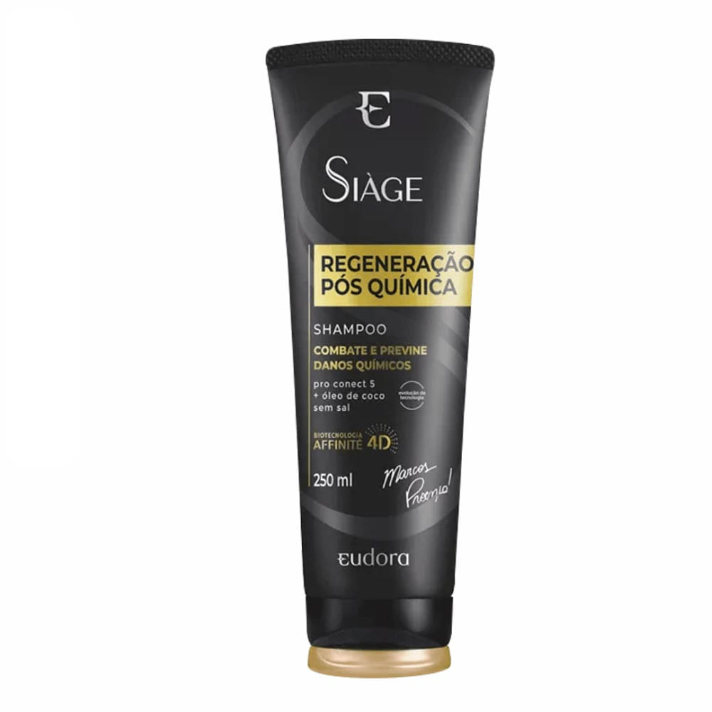 Shampoo Eudora Siàge Regeneração Pós Química 250Ml