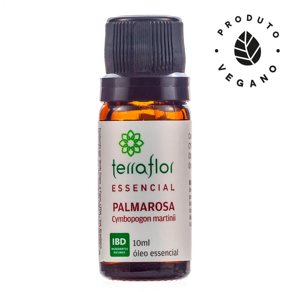 Óleo Essencial Natural de Palmarosa Terra Flor 10ml