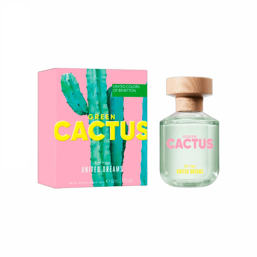 Benetton Green Cactus Eau de Toilette Perfume Feminino 80ml