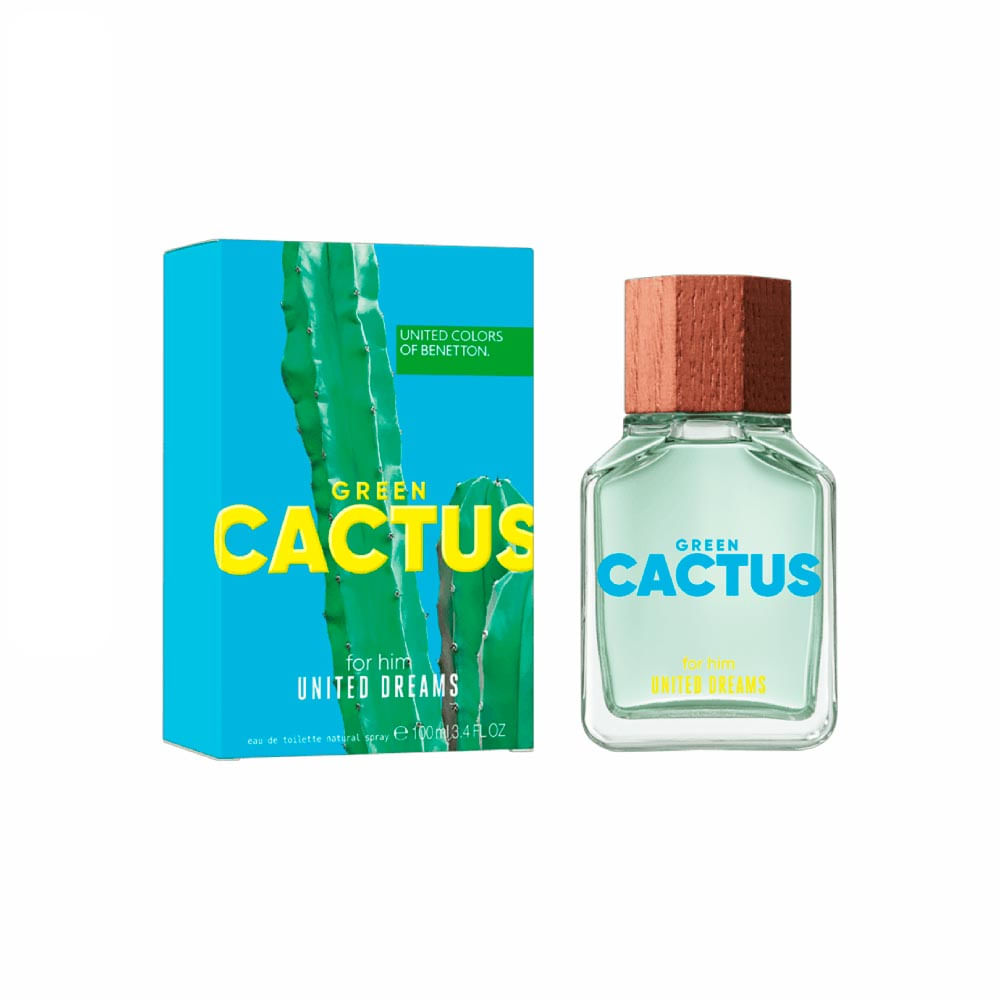 Benetton Green Cactus Eau de Toilette Perfume Masculino 100ml