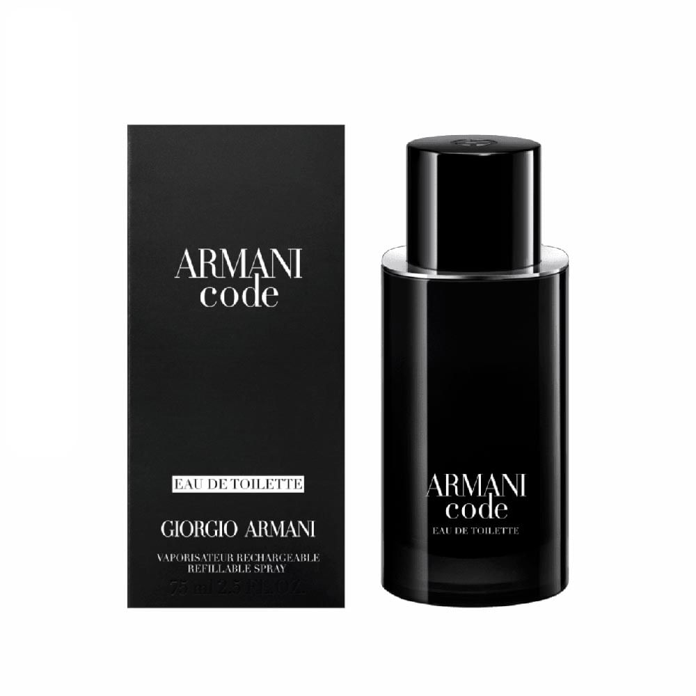 Armani New Code Giorgio Armani Eau De Toilette Recarregável Perfume Masculino 75ml