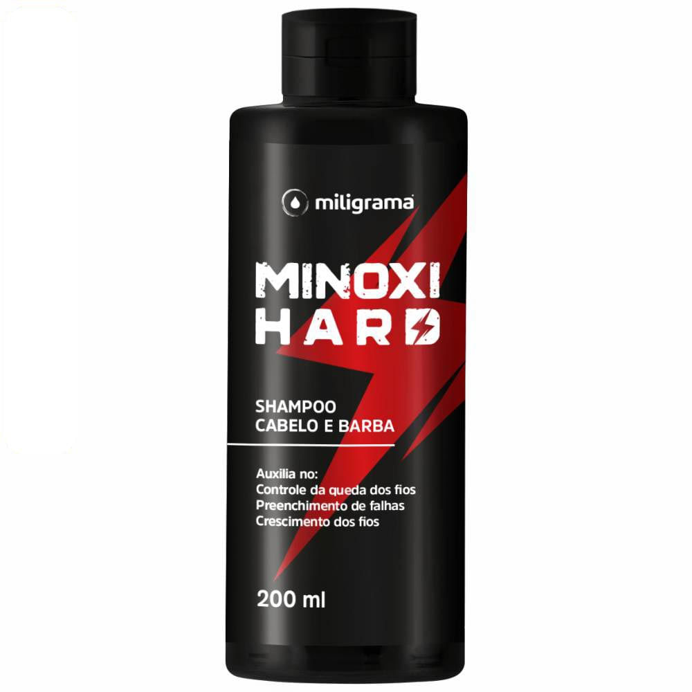 Shampoo cabelo e barba Minoxihard 200ml Miligrama