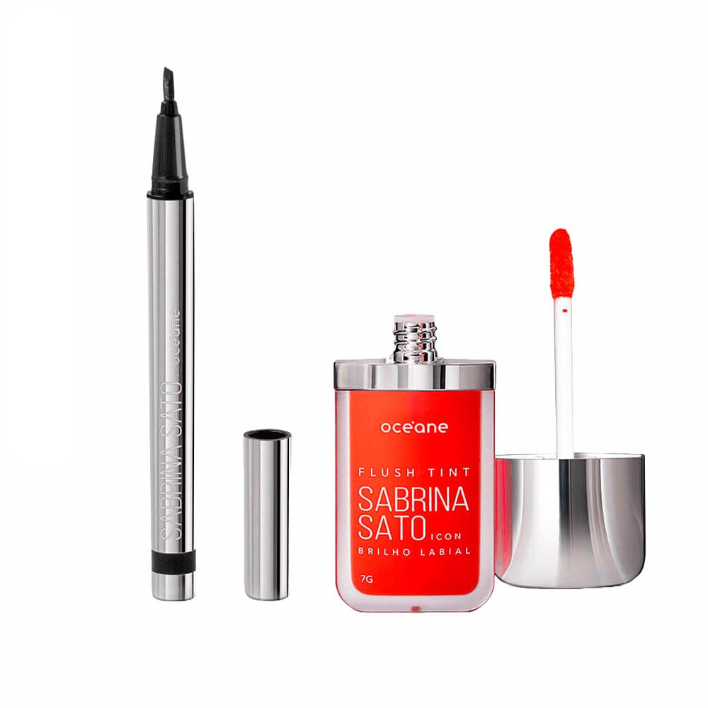 Kit Sabrina Sato By Océane Caneta Delineadora + Brilho Labial Magenta