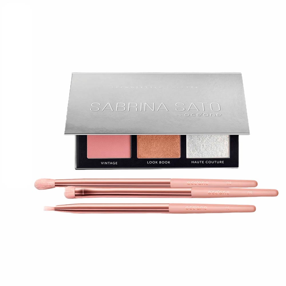 Kit Océane Paleta De Sombras Sabrina Sato + Pincéis De Maquiagem