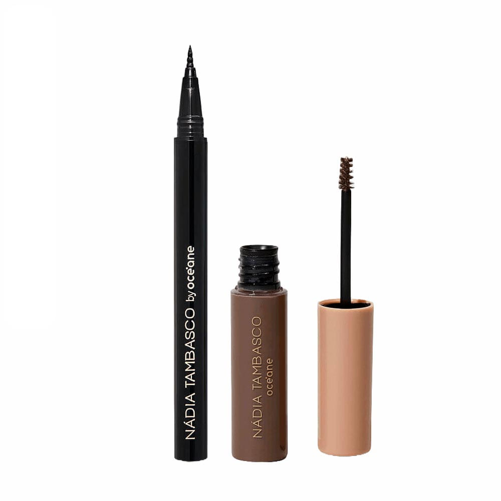 Kit Nádia Tambasco By Océane Máscara De Sobrancelha + Caneta Delineadora