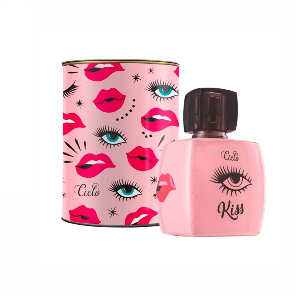 Ciclo Cosméticos Kiss Deo Colônia Lata Perfume Feminino 100Ml