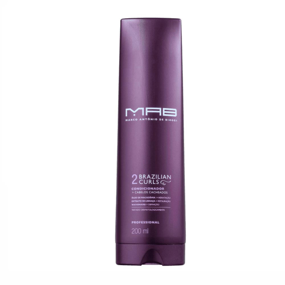 Condicionador MAB Marco Antônio De Biaggi Brazilian Curls 200Ml