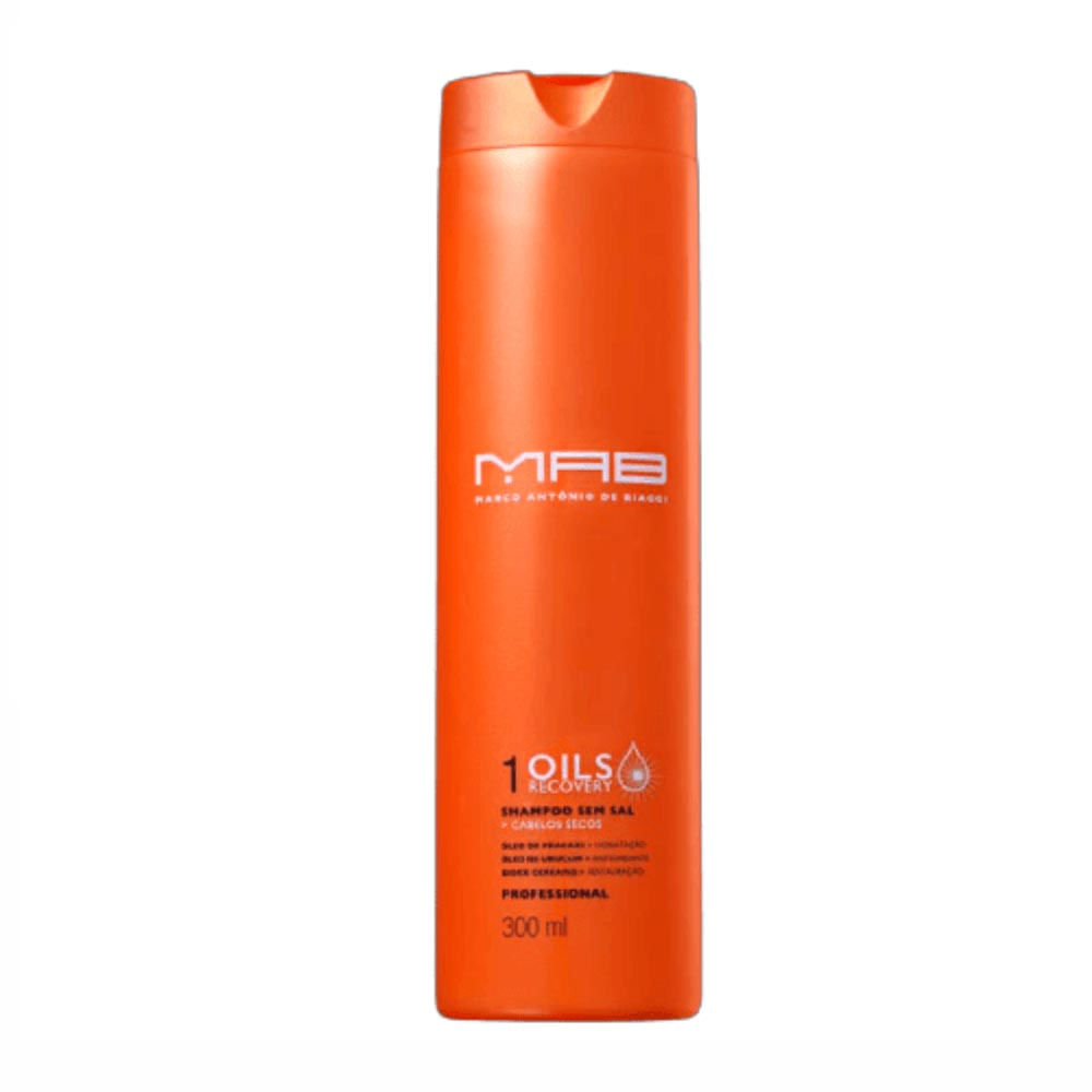 Shampoo Sem Sal MAB Marco Antônio De Biaggi Oils Recovery 300Ml