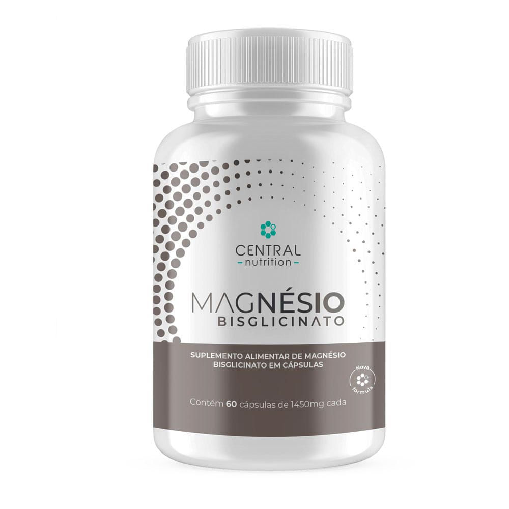 Magnésio Bisglicinato Central Nutrition 60 Cápsulas