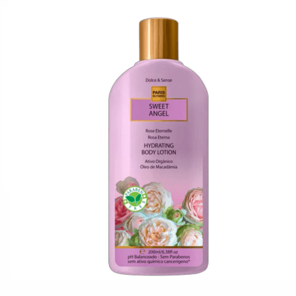 Loção Hidratante Corporal Paris Elysees Dolce & Sense Sweet Angel 200Ml