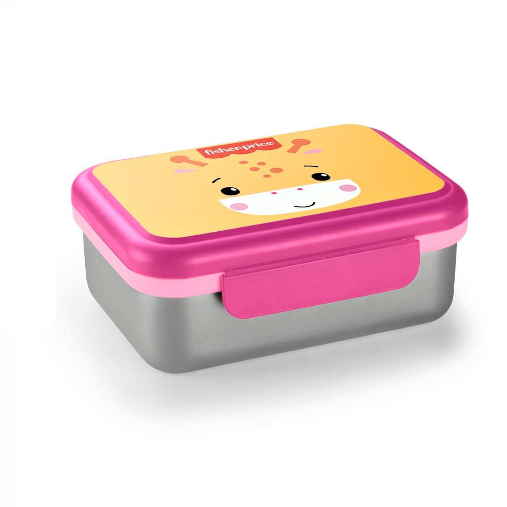 Box Aço Fisher Price Inox Bento Hot & Cold Shock Rosa