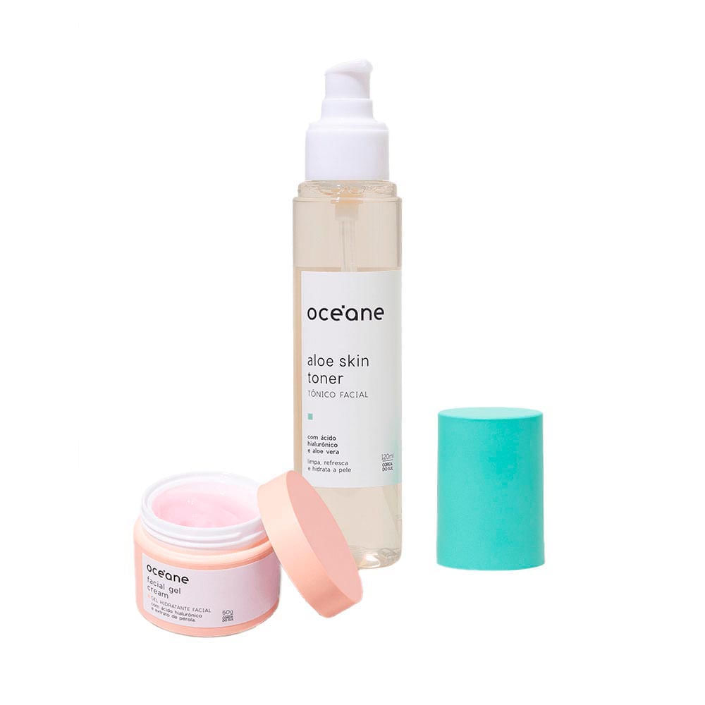 Kit Gel Hidratante Facial + Tônico Facial Océane
