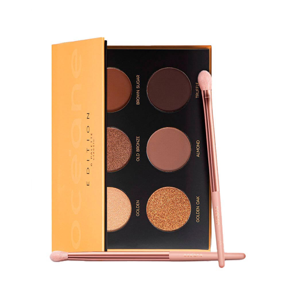 Kit Paleta De Sombras Classic Océane Edition Pincéis Para Sombra
