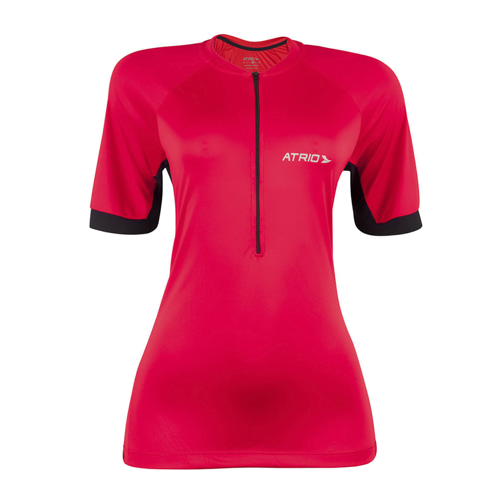 Camisa de Ciclismo Sport Vermelha Feminina Tam. P Atrio