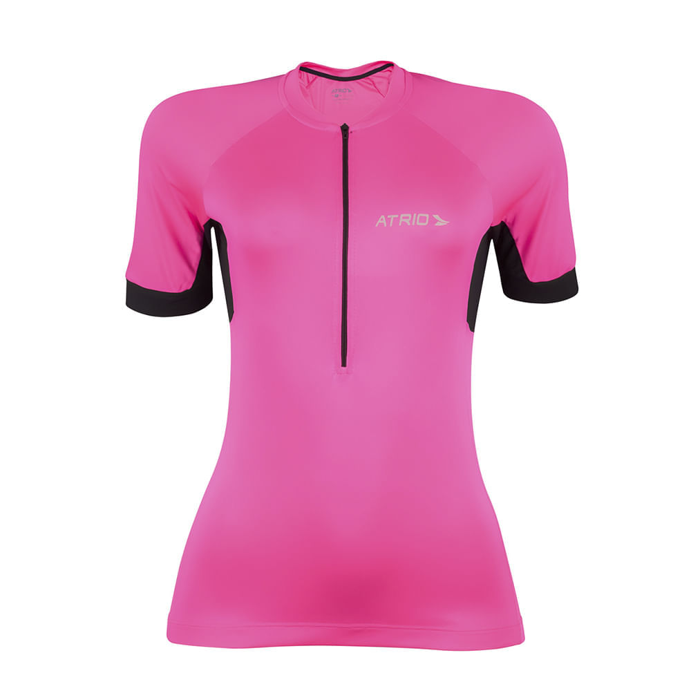 Camisa de Ciclismo Sport Rosa Feminina Tam. PP Atrio