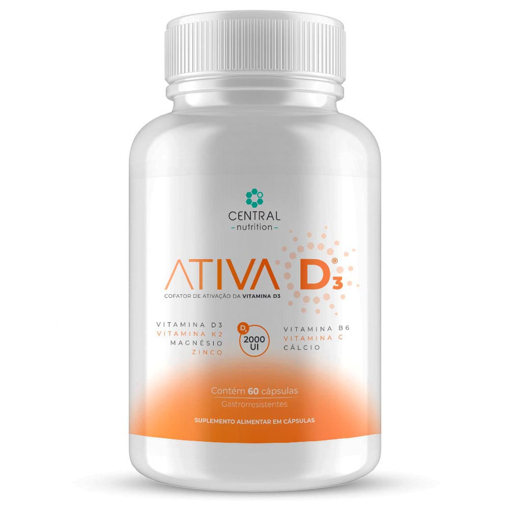 Suplemento Alimentar ATIVA D3® 60 Cápsulas