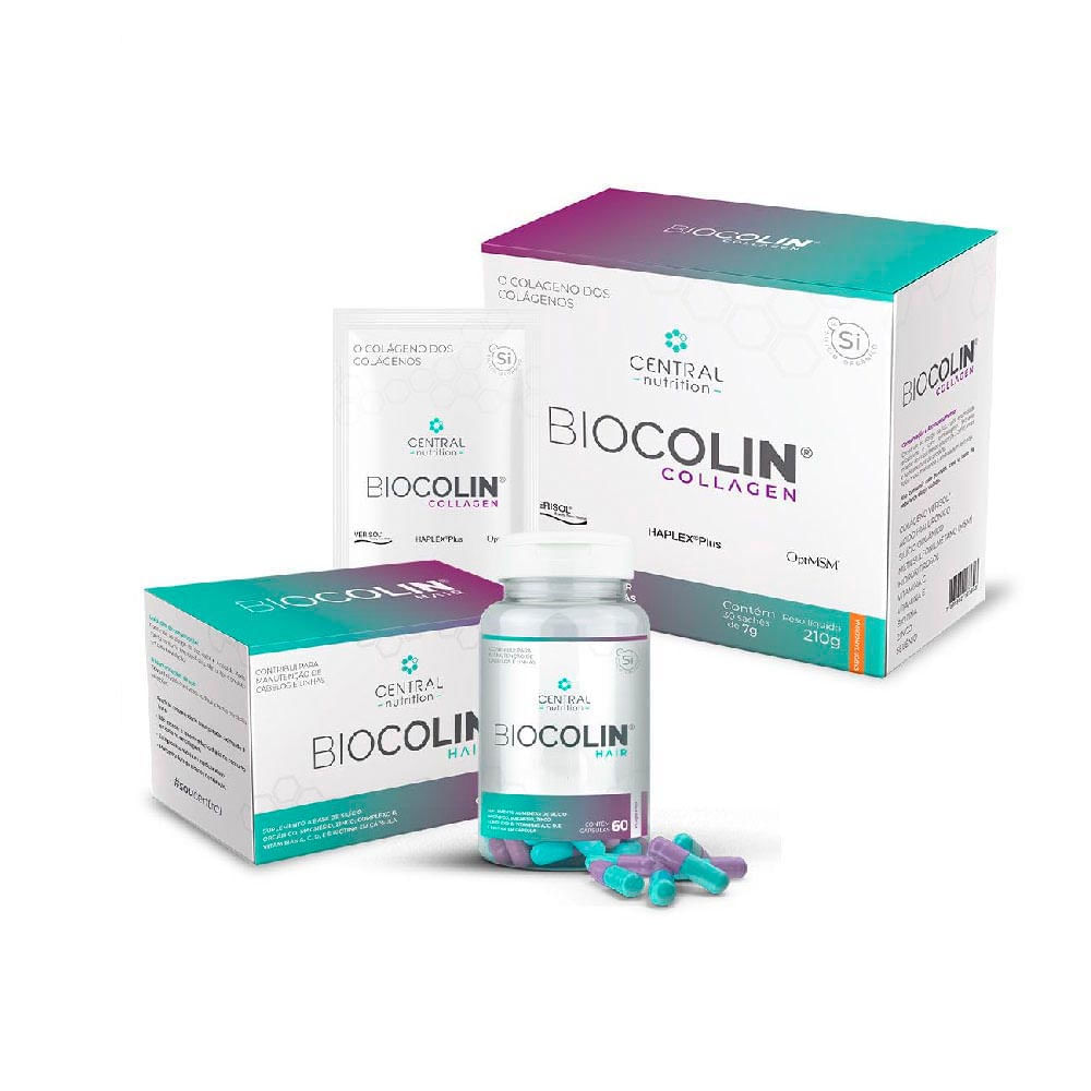 COMBO 1 BIOCOLIN COLLAGEN + 1 BIOCOLIN HAIR