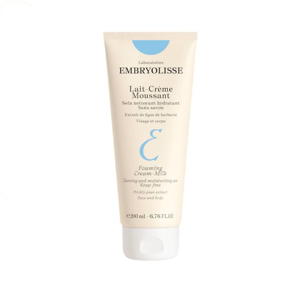 LAIT CRÈME MOUSSANT CREME HIDRATANTE LIQUIDO INDICADO PARA A LIMPEZA DE TODOS OS TIPOS DE PELE BISNAGA 200ML EMBRYOLISSE