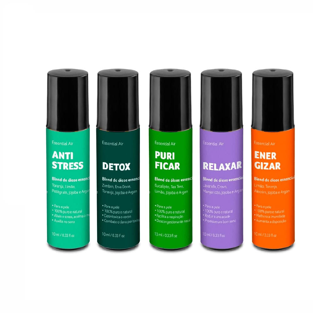 Kit de Óleos Essenciais Roll-on Multi Saúde HC384