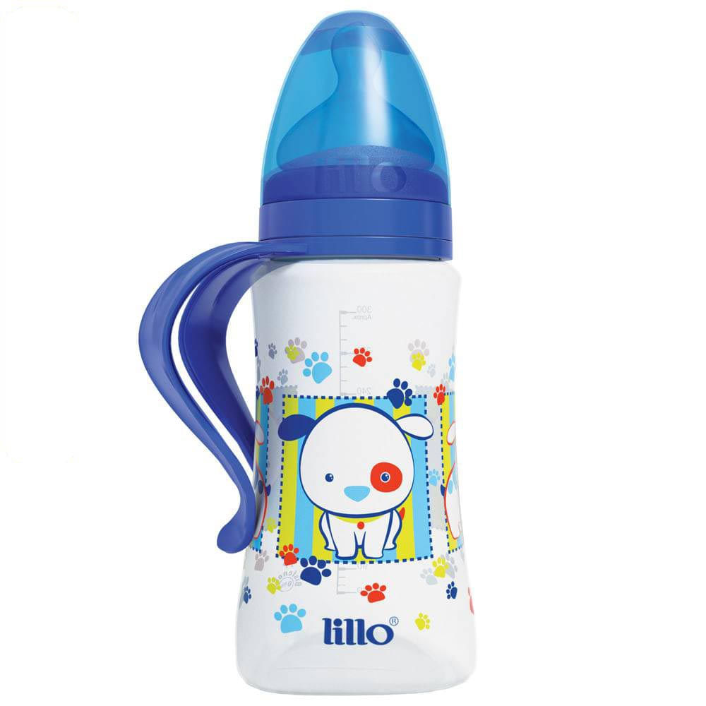 Mamadeira Ortodôntica Design Fashion Tamanho 2 300 ml Azul Lillo