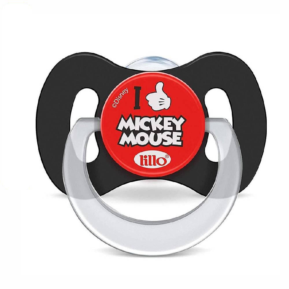 Chupeta Ortodôntica Silicone Disney Mickey  Mouse Tam 2 - 6 Meses Lillo