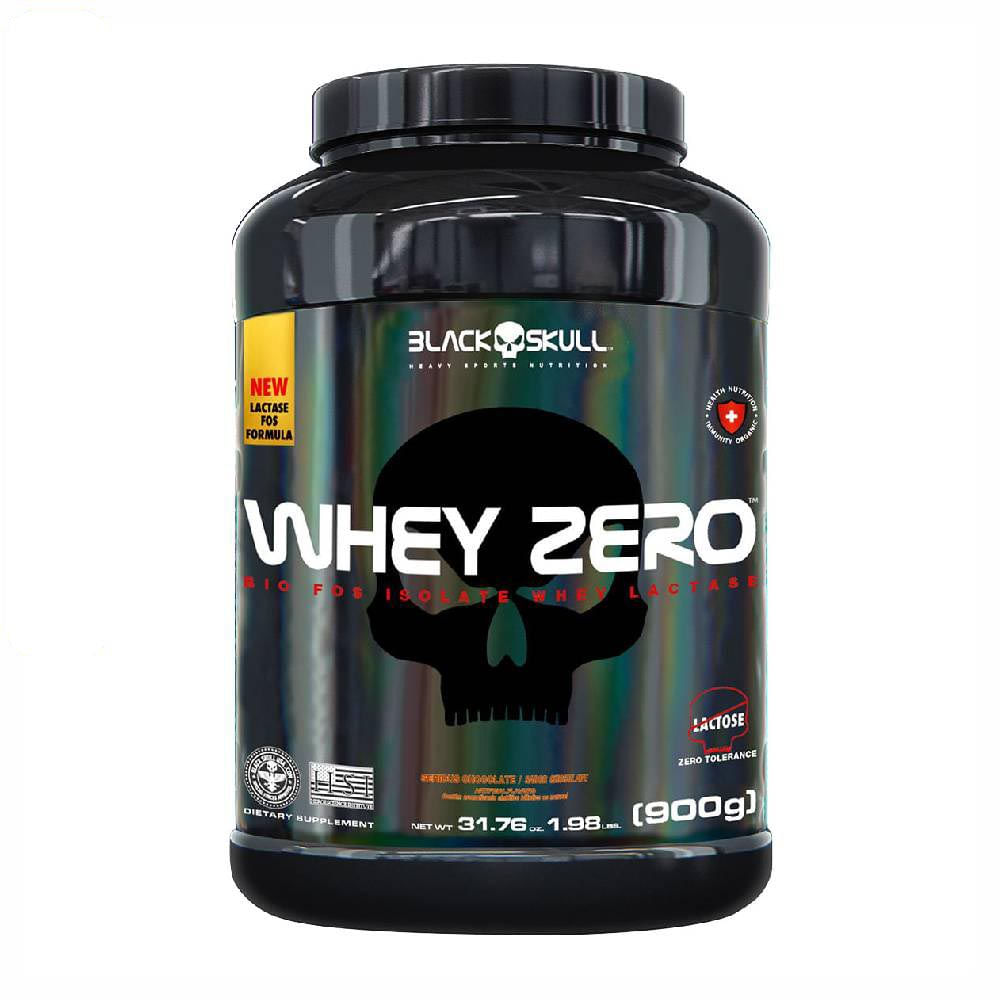 Suplemento Alimentar Whey Zero Black Skull Chocolate 900g Black Skull
