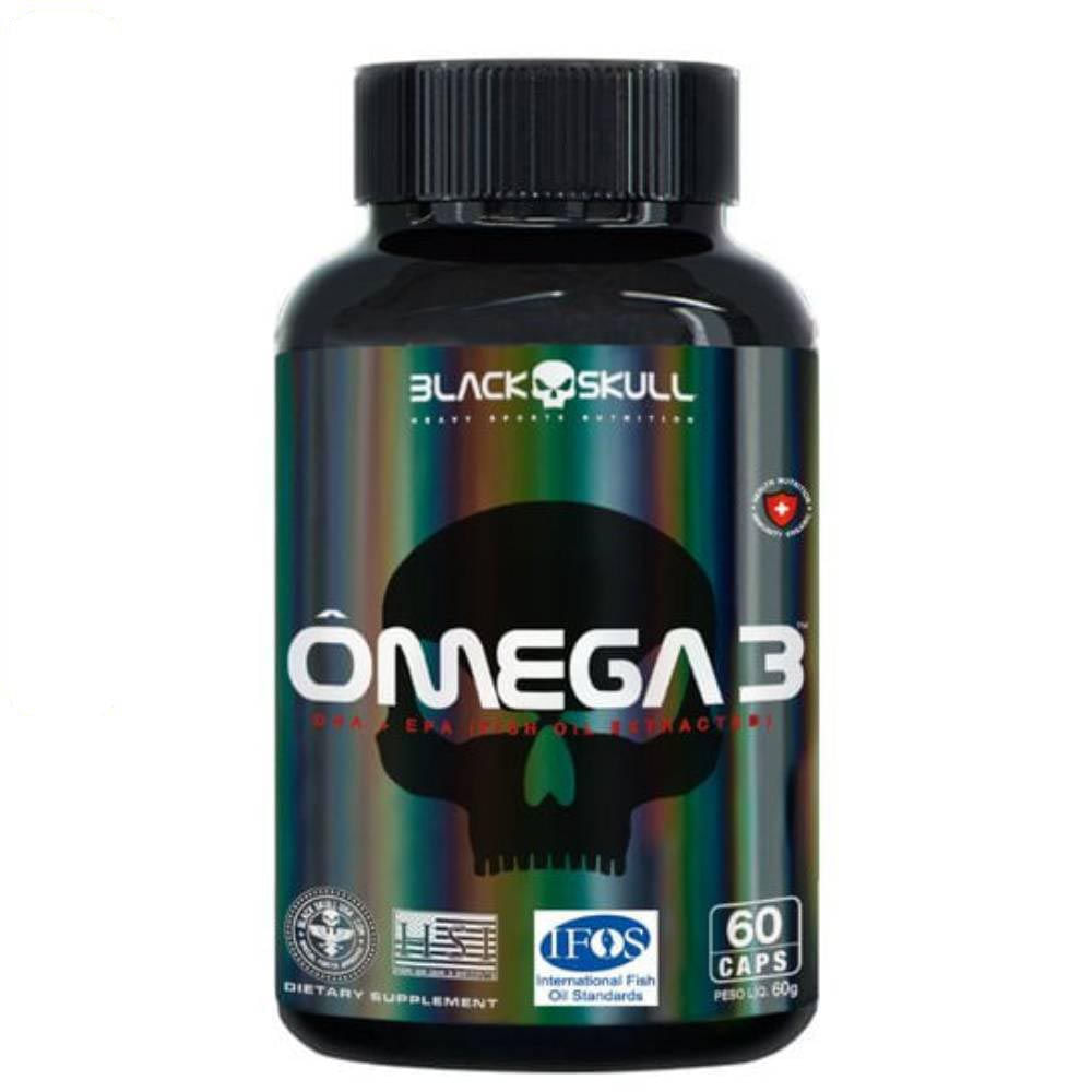 Ômega 3 (EPA + DHA) 60 Cápsulas Black Skull