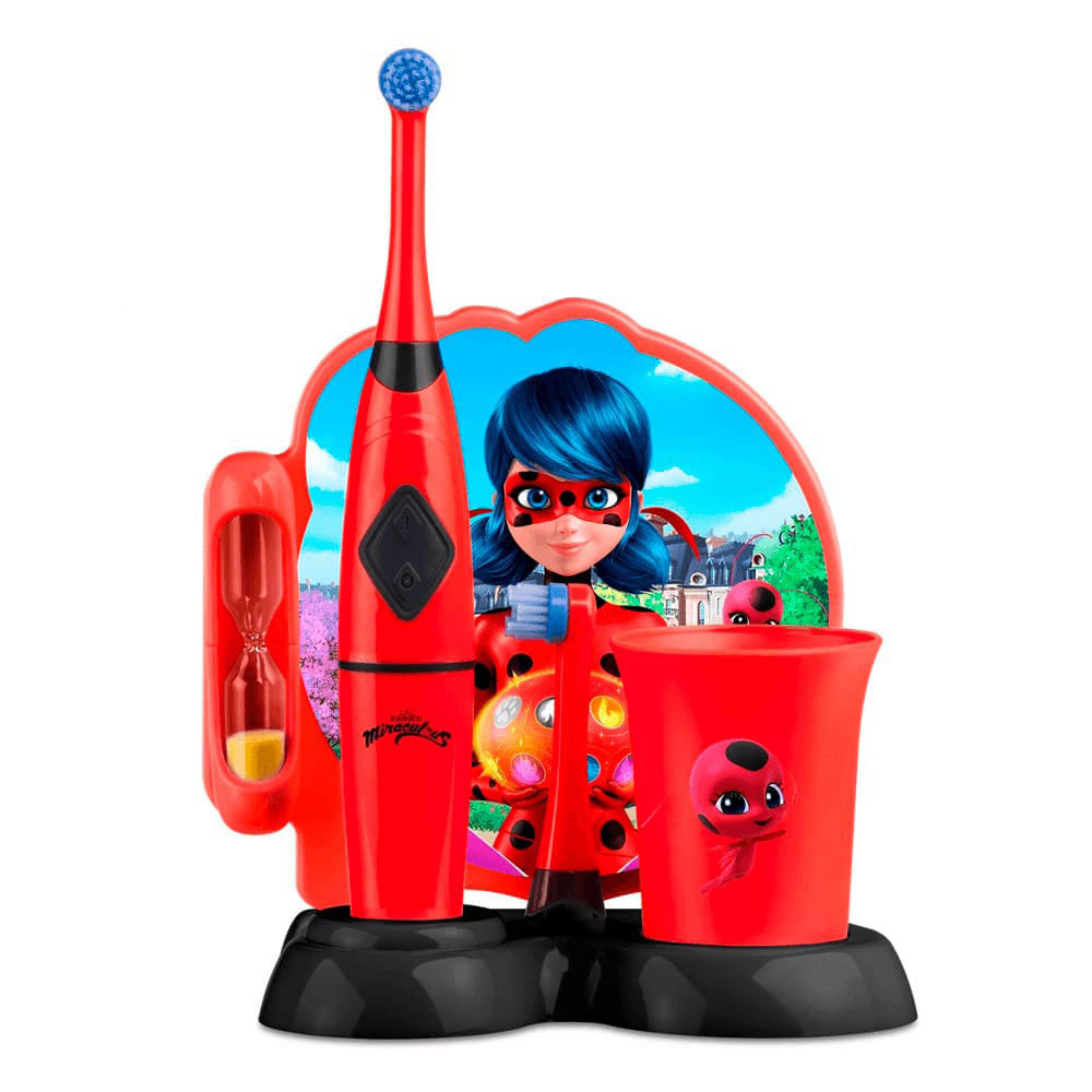 Escova Elétrica Rotacional infantil Lady Bug Miraculous HC428