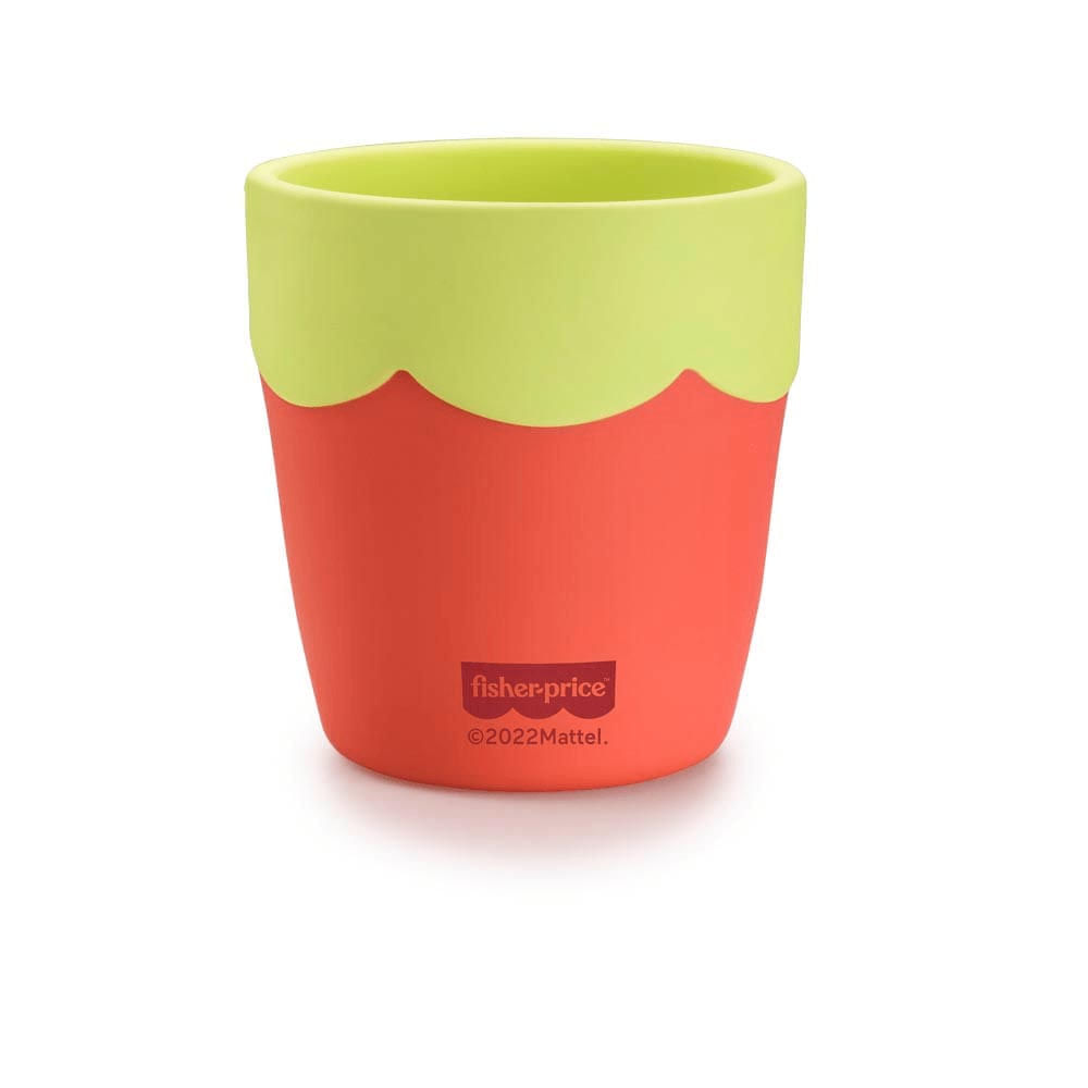 Copo de Treinamento em Silicone Fisher Price Yummy! Coral