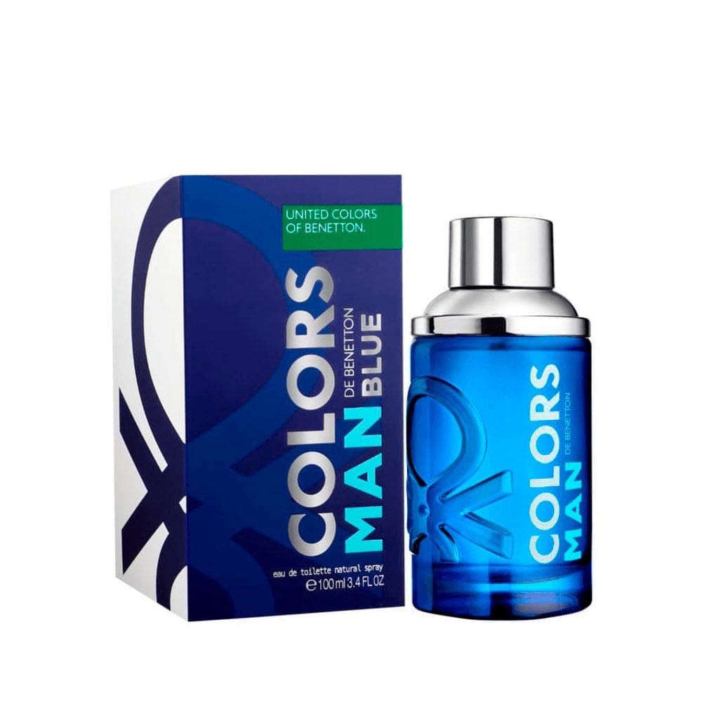 Benetton Colors Man Blue Eau De Toilette Perfume Masculino 100 Ml