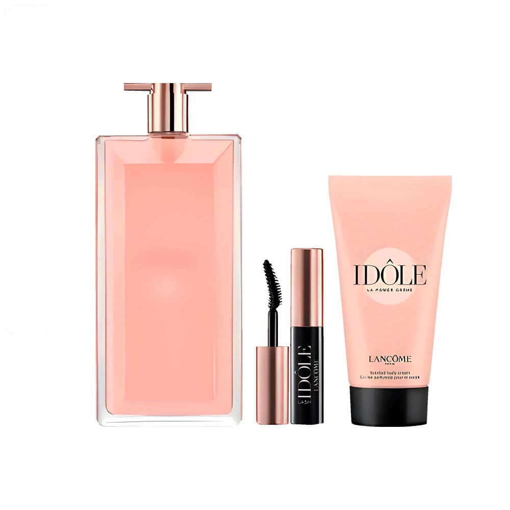 Lancôme Kit Idôle Feminino Le Parfum 50ml + Máscara de Cílios Lash 2,5ml + Loção 50ml