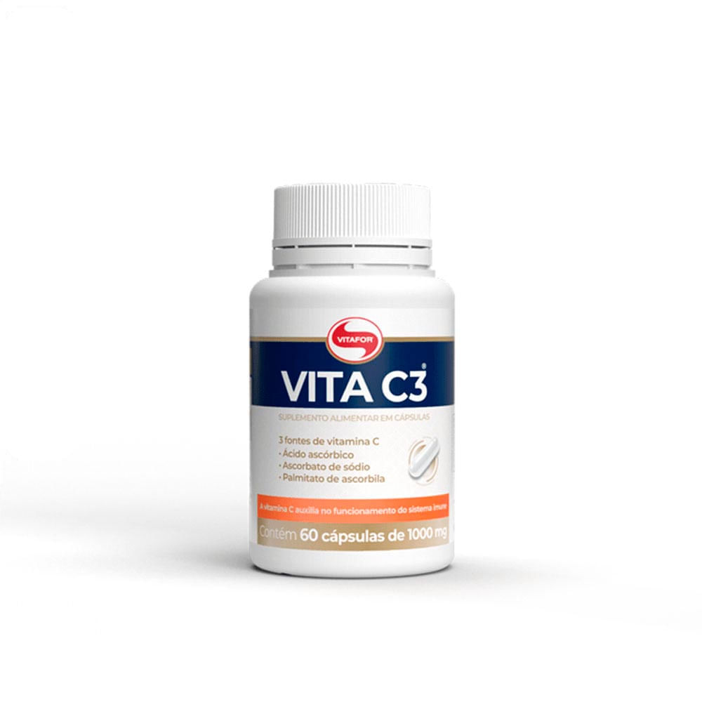 Vita C3 Vitafor 1000mg com 60 cápsulas
