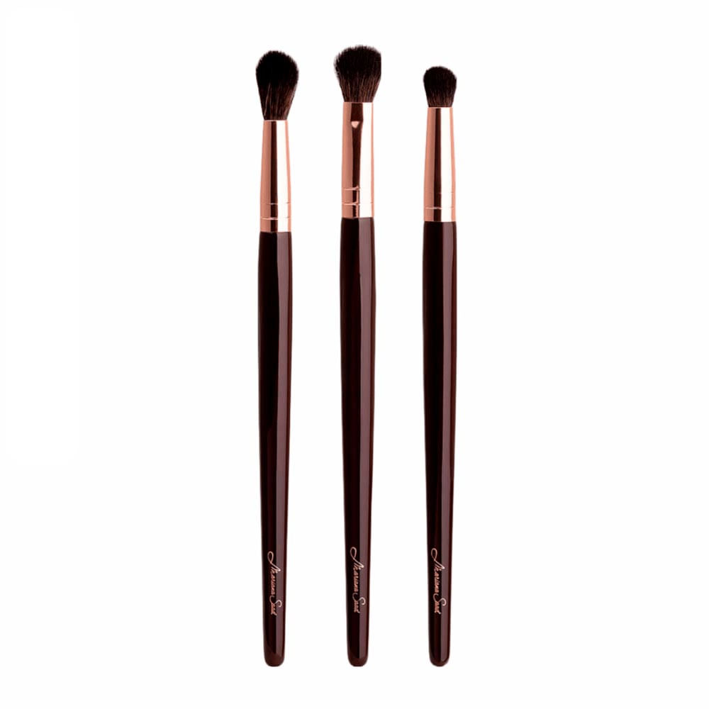 Kit Côncavo Para Olhos Pincel Ms11 + Pincel Ms14 + Pincel Ms15 Mariana Saad By Océane