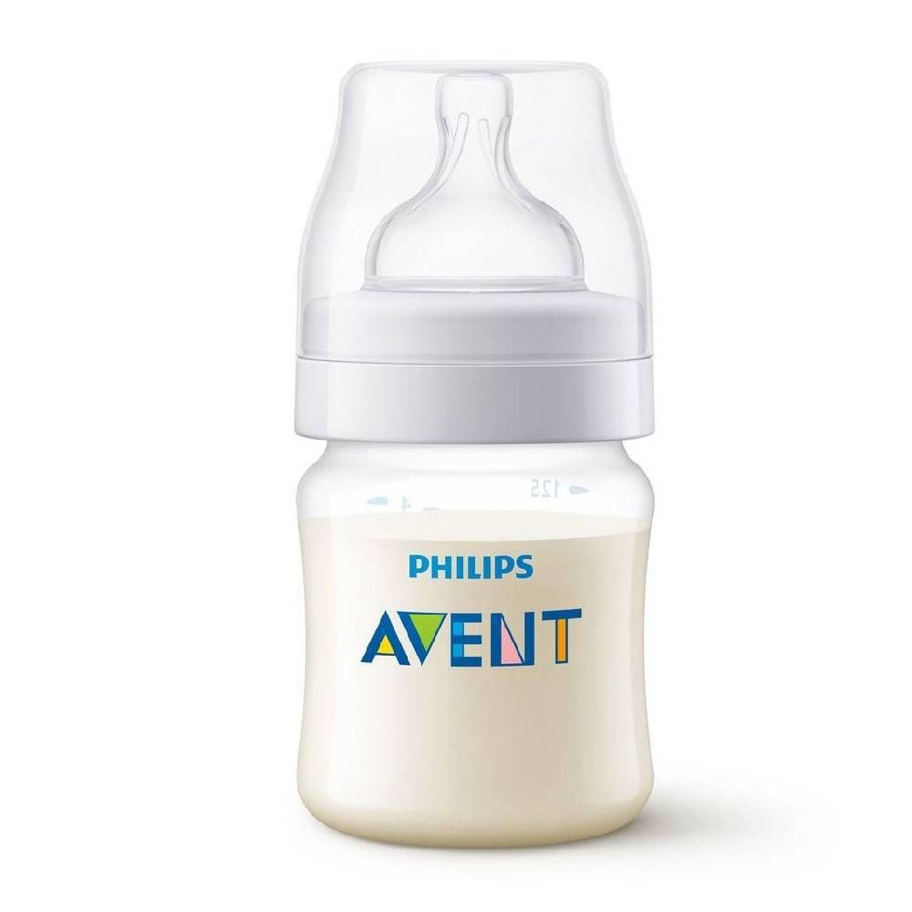 Mamadeira Clássica Transparente Anti Cólica 125 ml Philips Avent