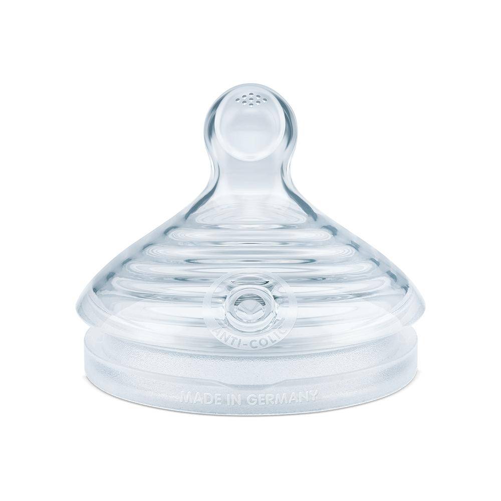 Bico Nuk Smart Flow Anticólica Essence Fluxo Rápido Branco + 6 Meses