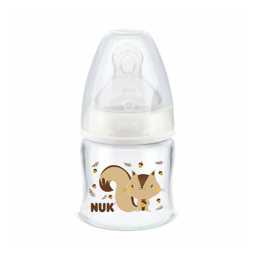 Mamadeira para Recém-Nascido First Choice Esquilo Nuk 90 ml